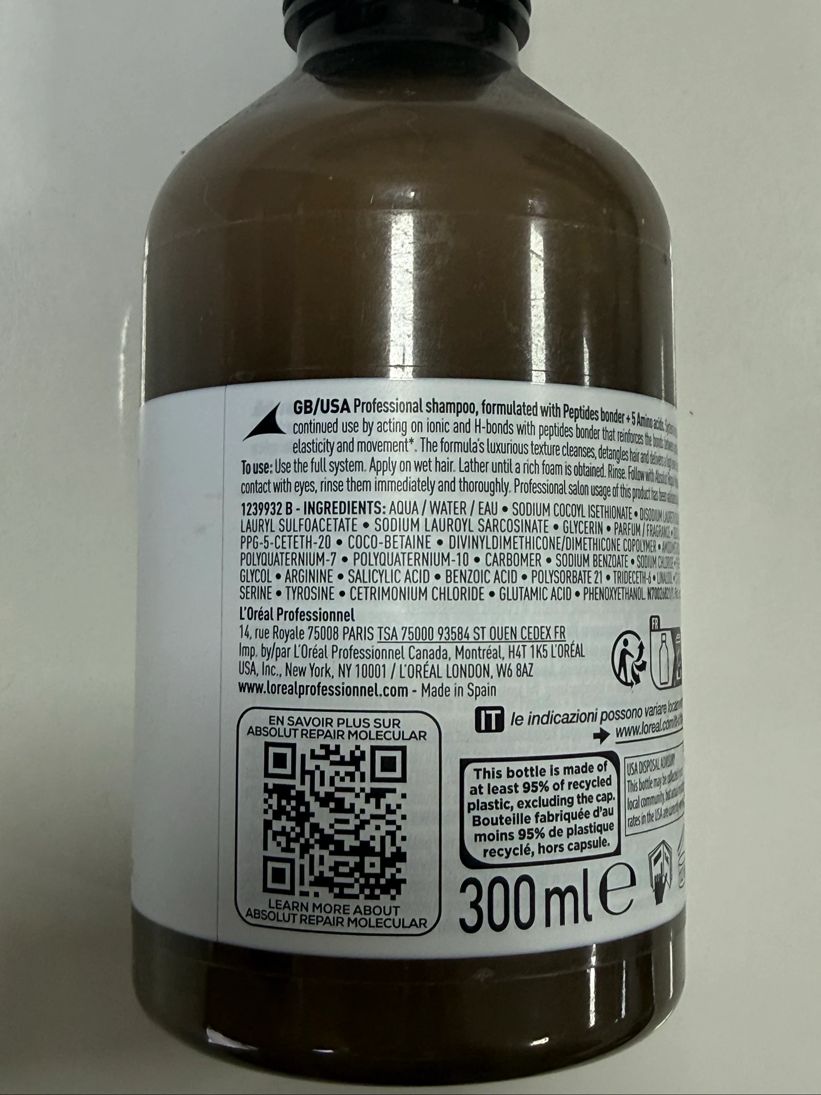 Shampoo reparação molecular absoluta – photo 3